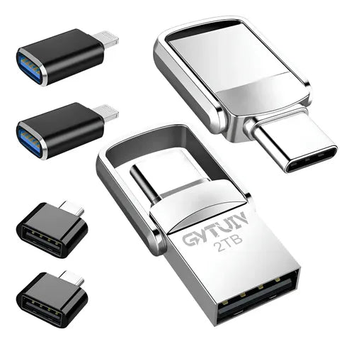 2 Piezas de Memoria USB de Alta Velocidad 3.0 Tipo C y USB | Grado B