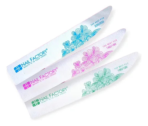 Pack de Limas Nail Factory en Rosa Azul o Verde a Elegir | Grado B