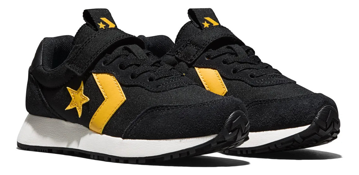 Tenis Converse Omega Trainer Seasonal Color A17075c Niños Negro Liso 21.5 MX GRADO A