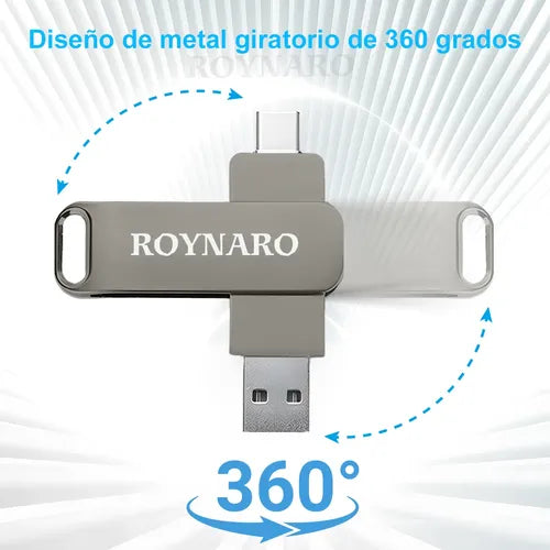 Memoria USB 2 en 1 con Conector Tipo C y USB 3.0 | Grado B