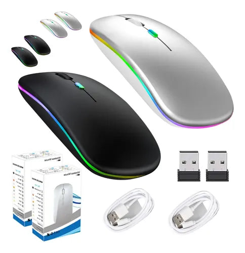 Mouse Inalámbrico Universal con Bluetooth y USB | Grado B