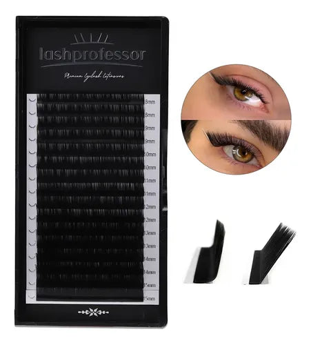 Pestañas Lashprofessor Volume Lash Negras Curvatura C de 8 a 12 mm | Grado B