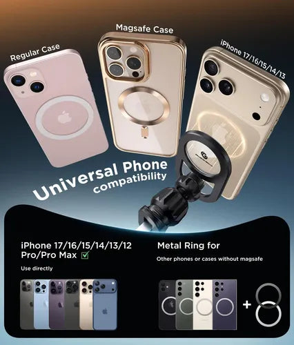 soporte celular magna tico para auto magsafe giratorio de 360