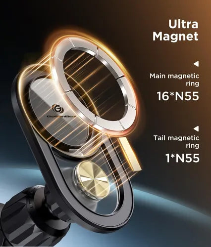 soporte celular magna tico para auto magsafe giratorio de 360