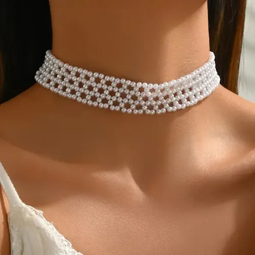 Collar de Perlas Vintage Impermeable para Mujer | Grado B