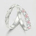 Anillo Rosa con Cristal Elegancia y Romance Color Plateado | Grado B
