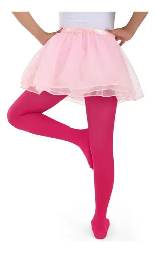MALLAS NIÑAS LISAS COLORES CAMELIA DISFRACES CALIDAD NYLON 2