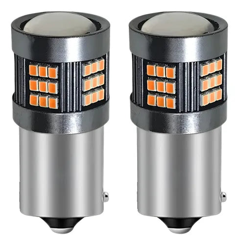 2 Foco LED 1156 BAU15S PY21W Auto Direccionales sin Error | Grado B