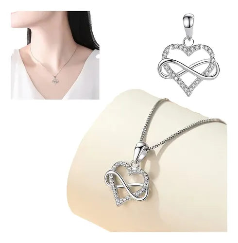 Collar 2 en 1 con Dije de Amor para Mujer | Grado B