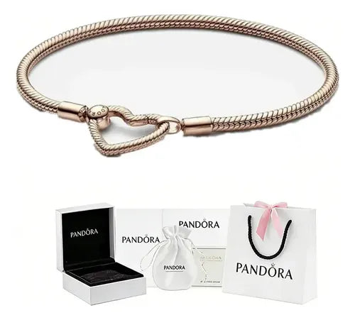 Pulsera con Cierre de Corazón Compatible con Dijes | Grado B