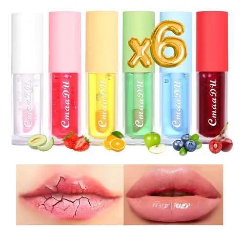 Brillo Labial 2 en 1 con Color Intenso y Lip Oil Hidratante | Grado B