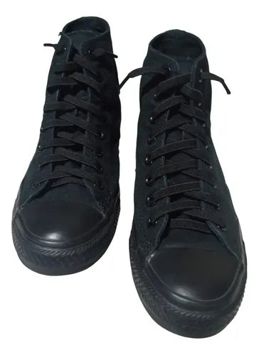 Tenis Converse All Star Chuck Taylor Monocromáticos Negros Unisex Talla 24.5 MX | Grado B