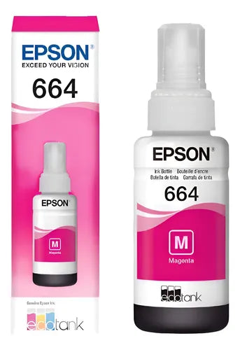 Botella Epson Ecotank T664 Magenta Serie L 70ML (T664320-AL) | Grado B