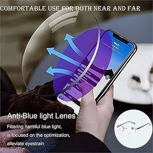 2 Gafas Inteligentes Auto Zoom Azul | Grado B