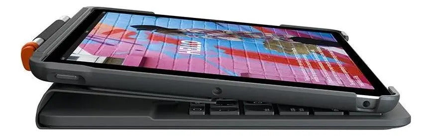 FUNDA CON TECLADO SLIM FOLIO PARA IPAD BLUETOOTH LOGITECH GRADO B