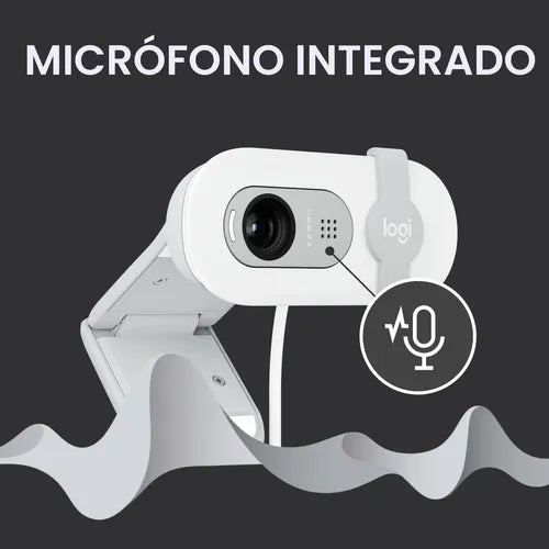 Cámara Web Logitech Brio 100 Full HD Color Blanco | Grado B