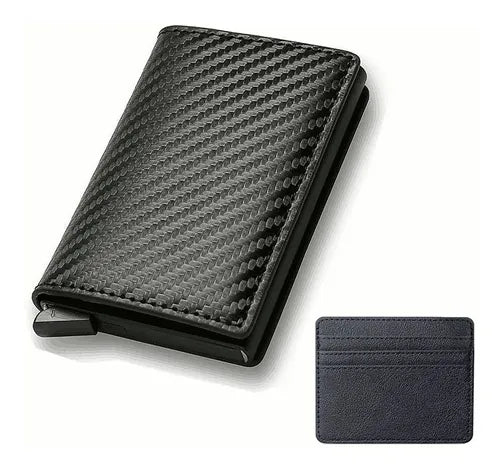 Cartera Tarjetero de Aluminio con Protección RFID para Hombre | Grado B