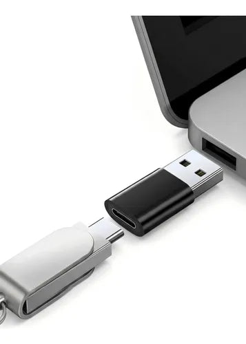 Adaptador USB C Macho a Hembra de la Cruz CUJA97 Negro | Grado B