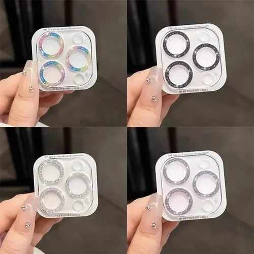 Mica Protectora de Lente de Cámara para iPhone 11 a 17 Color Blanco | Grado B