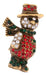Broche Pin Navideño de Muñeco de Nieve con Cristales Multicolor | Grado B