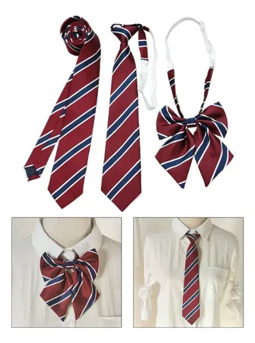 Juego de Corbata con Nudo Estilo Británico para Niños y Niñas | Grado B