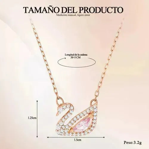 Collar Edición Aniversario Cisne Rosa | Grado B