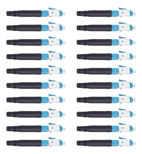 10 Conectores LC Preensamblados de 2.0 mm para Fibra Óptica | Grado B