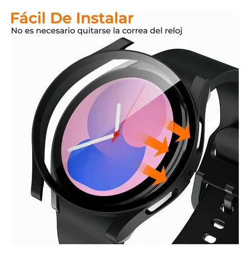 2 Piezas de Funda Protectora con Mica para Galaxy Watch 40 y 44 mm | Grado B
