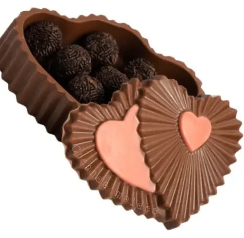 Molde para Chocolate y Alhajero con Forma de Corazón Transparente | Grado B