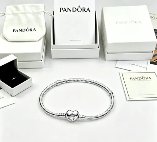 Pulsera con Cierre de Corazón Compatible con Dijes | Grado B