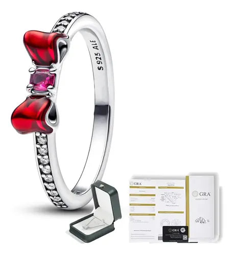 Anillo de Promesa y Compromiso Color Plateado | Grado B