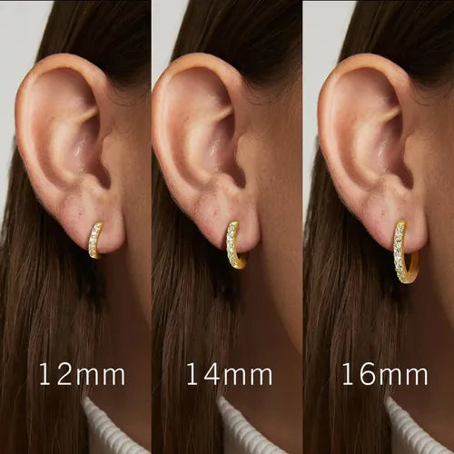 Arracadas Martilladas para Mujer Color Dorado | Grado B