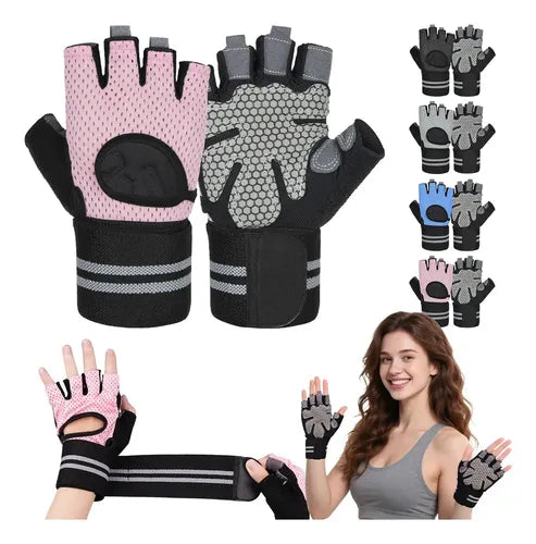 Guantes de Gimnasio para Mujer para Pesas y Ciclismo | Grado B