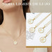 Collar con Dije de Inicial en Acero Inoxidable Color Dorado | Grado B