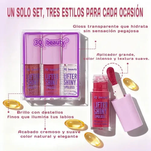 Brillo Labial 2 en 1 con Color Intenso y Lip Oil Hidratante | Grado B