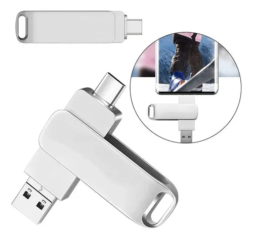 Memoria USB 2 en 1 con Conector Tipo C y USB 3.0 | Grado B