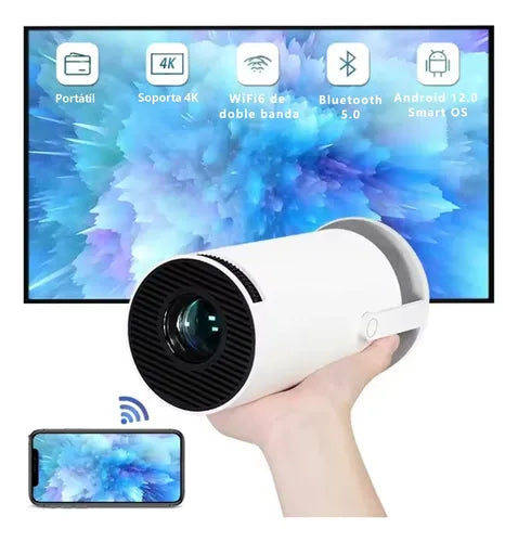 PROYECTOR PROFESIONAL 4K ANDROID 8000LM LED 1080P HY300 PRO  GRADO B