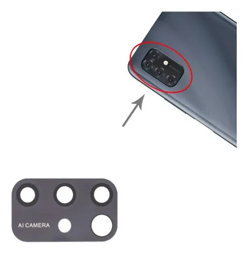 Cristal Adhesivo de Cámara Compatible con ZTE Blade V Smart 2050 | Grado B