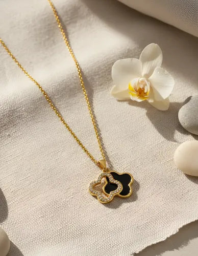 COLLAR MUJER CHAPADO ORO 10 DISEÑOS ELEGANTES TITANIO LIGERO 4