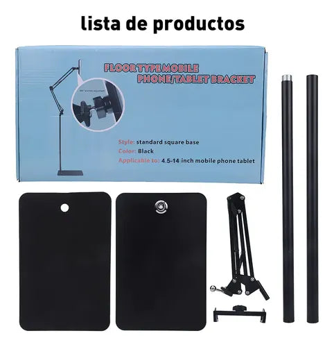 Soporte Suelo Ajustable para iPad o Teléfono 360 Grados | Grado B