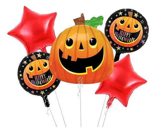 Kits 5pz Globos Halloween Dia De Muertos Regalos Para ...