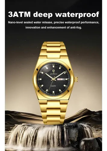 Reloj Gohuos 8826 Luminoso de Cuarzo Multifunción Resistente al Agua | Grado B
