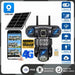 Cámara de Vigilancia Solar Xinshi 4G Full HD con Visión Nocturna a Color y 3 Lentes | Grado B