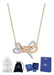 Collar de Cisne con Cristal Color Dorado Rosa | Grado B