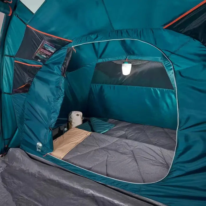 CASA DE CAMPAÑA QUECHUA PARA 4 PERSONAS ARPENAZ VERDE AZUL PETROLEO GRADO B