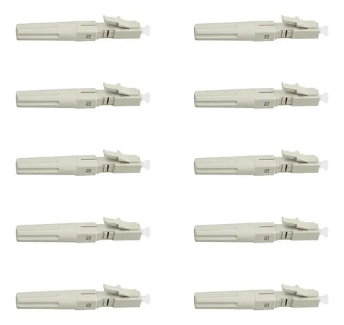 10 Conectores LC Preensamblados de 2.0 mm para Fibra Óptica | Grado B