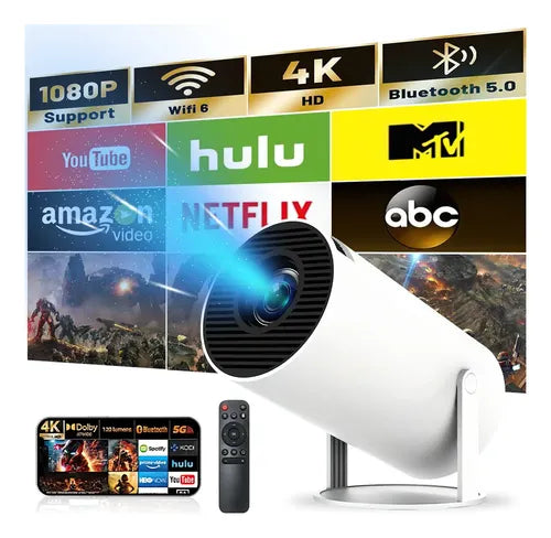 PROYECTOR PROFESIONAL 4K ANDROID 8000LM LED 1080P HY300 PRO  GRADO B