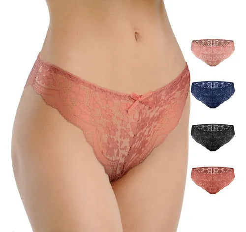 Bragas, Bragas de Tendencia de Moda para Mujeres, 4 Piezas | Grado B