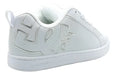 Tenis DC Shoes Court Graffik Mujer Blanco y Plateado Talla 26 MX | Grado B