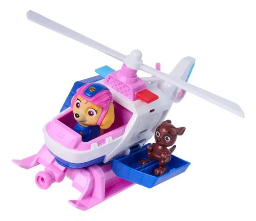 Helicóptero de Rescate Paw Patrol de Skye con 2 Figuras y Acción de Retroceso Multicolor | Grado A